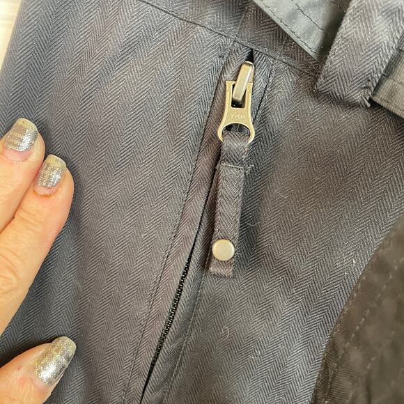 Kemper Women’s Ski/Snow Board Pants Solid Black Ext & Lace Print Inside Size L - Picture 8 of 14